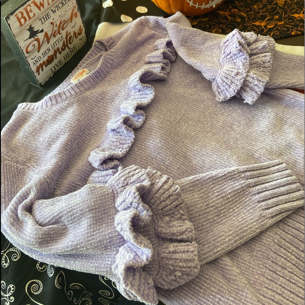 Lavender knit sweater